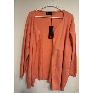 Kancy Kole Cardican Coral Size 2XL